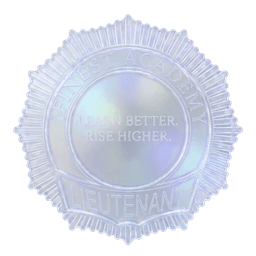 iFINEST ACADEMY Lieutenant emblem — Learn Better. Rise Higher.